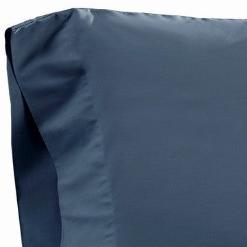 Ivy 4 Piece Queen Size Cotton Ultra Soft Sheet Set Prewashed Dark Blue By Casagear Home BM285639