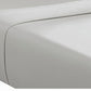 Ivy 4 Piece Queen Size Cotton Soft Bed Sheet Set Prewashed Light Gray By Casagear Home BM285640