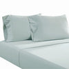 Ivy 4 Piece King Size Cotton Ultra Soft Sheet Set, Prewashed, Light Blue By Casagear Home