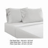 Ivy 4 Piece California King Size Soft Cotton Sheet Set Prewashed White By Casagear Home BM285648