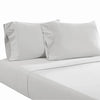 Ivy 4 Piece California King Size Soft Cotton Sheet Set, Prewashed, White By Casagear Home