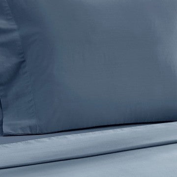 Ivy 4 Piece California King Size Soft Cotton Sheet Set Prewashed Dark Blue By Casagear Home BM285649