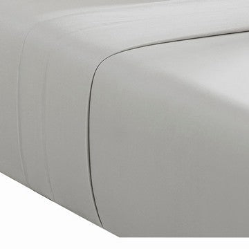 Ivy 4 Piece California King Size Cotton Sheet Set Prewashed Light Gray By Casagear Home BM285651