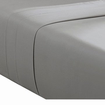 Ivy 4 Piece California King Size Soft Cotton Sheet Set Prewashed Dark Gray By Casagear Home BM285652