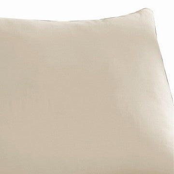 Ivy 4 Piece California King Size Soft Cotton Sheet Set Prewashed Cream By Casagear Home BM285653