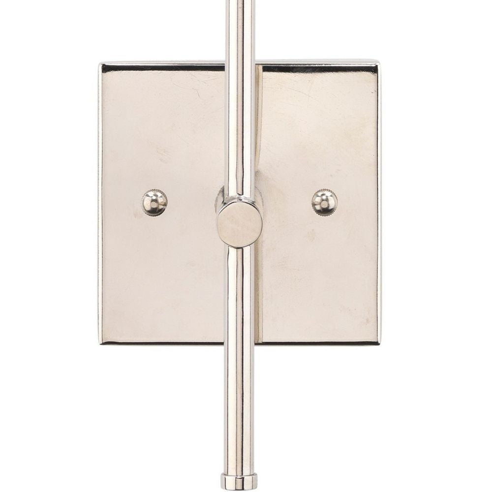 Abi 18 Inch Wall Sconce Hand Blown Glass in Smooth Metallic Gray 40W By Casagear Home BM285702