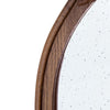 Eel 42 Inch Wall Mirror Brown Arched Wood Frame Hand Carved Rose Accent By Casagear Home BM285889