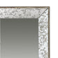 Rosa 16 x 24 Wall Mount Mirror Brown Wood Frame with Abstract Gold Overlay By Casagear Home BM286121