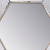 Filo 21 Inch Wall Accent Mirror Raised Tray Edges Hexagonal Mirror Frame By Casagear Home BM286130