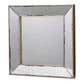 Filo 18 Inch Square Wall Accent Mirror Raised Tray Edges Mirrored Frame By Casagear Home BM286131