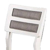 Kya 21 Inch 2 Tone Dining Chair Ladder Back Gray Seat Set of 2 White By Casagear Home BM286290