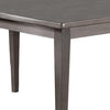 Kya 60 Inch Rectangular Dining Table Dark Gray Top Tapered legs Gray By Casagear Home BM286291