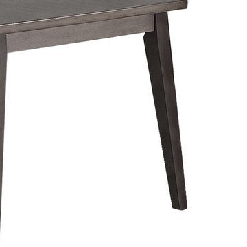 Kya 60 Inch Rectangular Dining Table Dark Gray Top Tapered legs Gray By Casagear Home BM286291