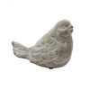 Kima Set of 2 Sitting Resting Birds Accent Decor Weathered Gray Ceramic By Casagear Home BM286379