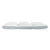 Beda 18 x 27 Queen Size Memory Foam Pillow Fire Retardant Material White By Casagear Home BM286389