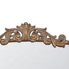 Kea 41 Inch Wall Mirror Gold Curved Arched Metal Frame Baroque Design By Casagear Home BM286408