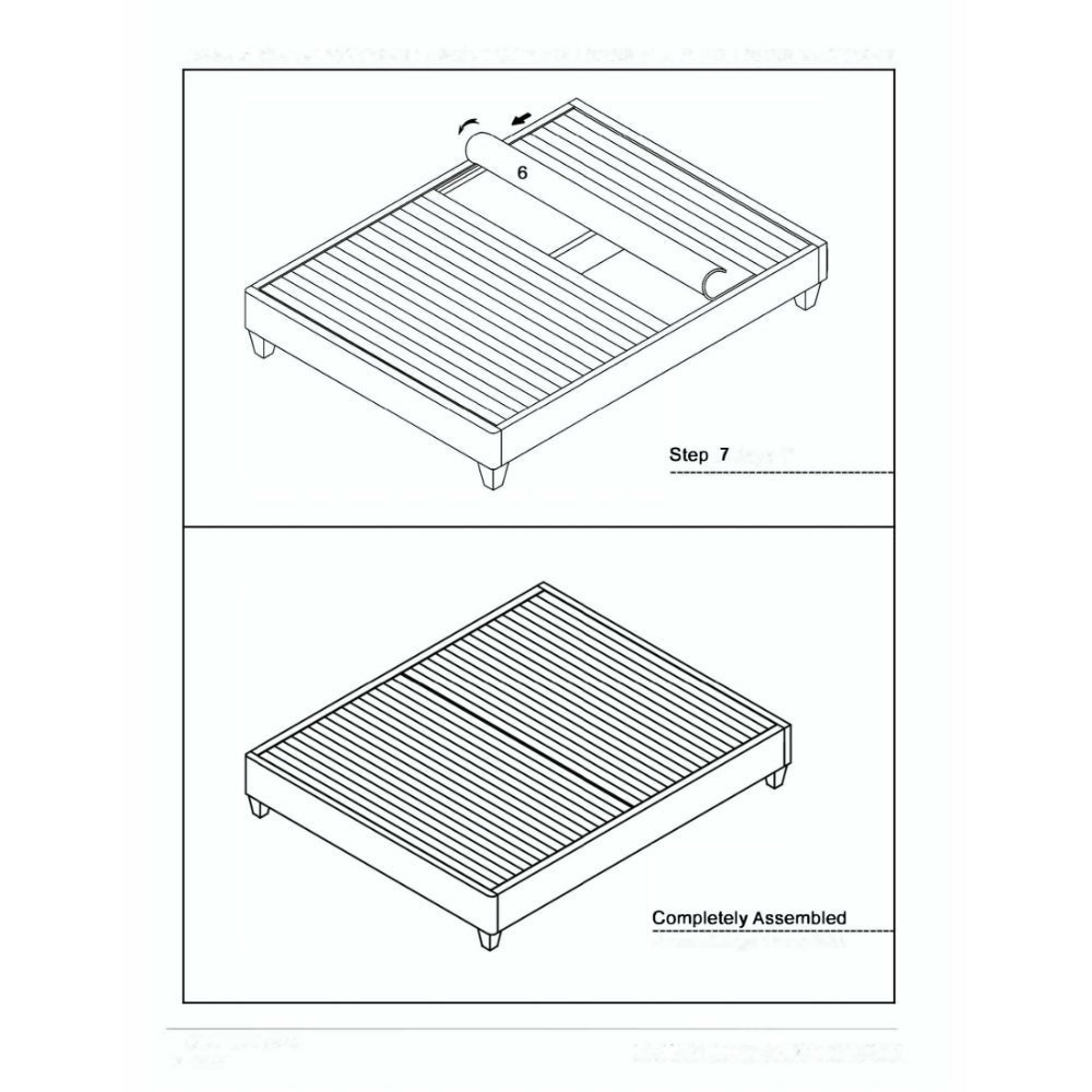 Tamy California King Size Platform Bed Frame Dark Gray Linen Upholstery By Casagear Home BM286467