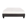 Tamy California King Size Platform Bed Frame Dark Gray Linen Upholstery By Casagear Home BM286467