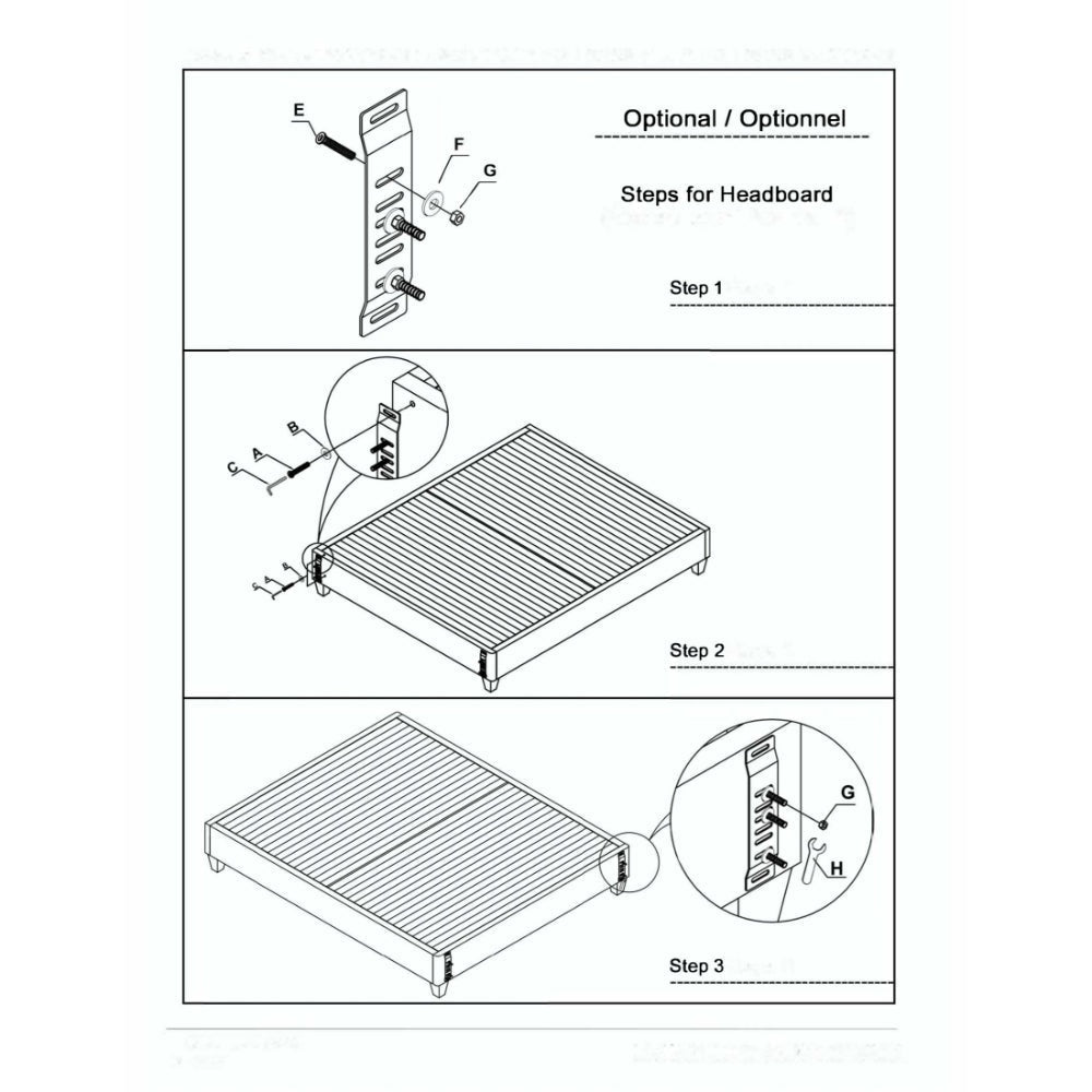 Tamy 13 Inch Twin XL Size Platform Bed Frame Wood Base Dark Gray Linen By Casagear Home BM286482