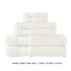 Gem 6 Piece Towel Set Extra Soft Turkish Cotton Absorbent Texture White By Casagear Home BM287471