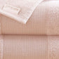 Lyra 2 Piece Ultra Soft Towel Set Cotton Absorbent Texture Blush Pink By Casagear Home BM287484