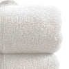 Lyra 2 Piece Ultra Soft Towel Set Cotton Absorbent Shaggy Texture White By Casagear Home BM287501