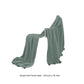 Nick 50 x 70 Soft Throw Blanket Acrylic Knit Pom Pom Accents Ivy Green By Casagear Home BM287503