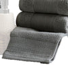 Lyra 18 Piece Ultra Soft Towel Set Absorbent Textured Cotton Charcoal By Casagear Home BM287519