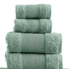 Lyra 18 Piece Ultra Soft Towel Set Absorbent Textured Cotton Sage Green By Casagear Home BM287520