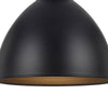 Nico 10 Inch Modern Pendent Light with Bronze Metal Shade Clean SIlhouette By Casagear Home BM287704