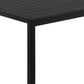 Fifi 71 Inch Outdoor Dining Table Polyresin Top Black Aluminum Frame By Casagear Home BM287759