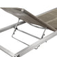 Kylo 76 Inch Outdoor Chaise Lounger Smooth Gray Aluminum Frame Adjustable By Casagear Home BM287820