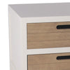 Finley 24 Inch Modern Accent Table with 2 Drawers and 1 Shelf Pearl White By Casagear Home BM288093