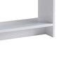 36 Inch Modern Console Table Multilevel Wood Shelves Gray and White By Casagear Home BM293544