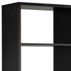 69 Inch Modern Display Cabinet with 7 Multilevel Shelves 3 Doors Black By Casagear Home BM293547