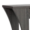 34 Inch Console Table with Drawer and Shelf Curved Legs Distressed Gray By Casagear Home BM293580