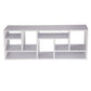 Asa 71 Inch Modern Display Bookshelf 9 Multi Level Shelves White Finish By Casagear Home BM293584