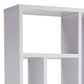 Asa 71 Inch Modern Display Bookshelf 9 Multi Level Shelves White Finish By Casagear Home BM293584