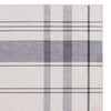 Kay 5 x 7 Area Rug Classic Plaid Print Soft Gray and White Polyester By Casagear Home BM294058