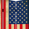 Alfie 71 Inch Folding Screen Room Divider USA Stars and Stripes Design By Casagear Home BM294236