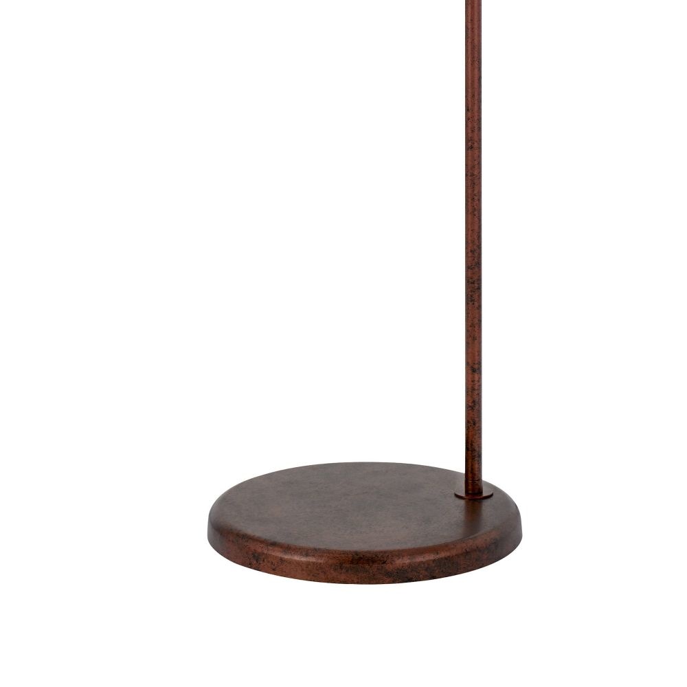 Cyan 65 Inch Modern Adjustable Arc Floor Lamp Amber Mica Shade Rust Metal By Casagear Home BM295963