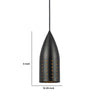 4 Inch Modern Pendant Light Round Metal Shade Oil Rubbed Black Bronze By Casagear Home BM295968