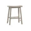 24 Inch Ergonomic Counter Height Stool Set of 2 Curved Saddle Seat Gray By Casagear Home BM295993