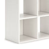 Lizy 35 Inch Bookcase Organizer 9 Cube Storage Compartments White Finish By Casagear Home BM296522