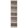 72 Inch Modern Wood Pier with 4 Open Adjustable Shelves Whitewashed Finish By Casagear Home BM296564