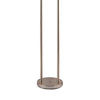 65 Inch Silver Floor Lamp 3 Horizontal Swivel Lights Frosted Glass Shade By Casagear Home BM296666