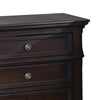 Bee 26 Inch 3 Drawer Nightstand Felt Lined Top Drawer Cappuccino Brown By Casagear Home BM296733