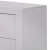 Bela 26 Inch 2 Drawer Nightstand Felt Lined Silver Handles Crisp White By Casagear Home BM296751