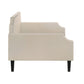 Pif Twin Daybed with Sleek Nailhead Trim Taupe Brown Fabric Upholstery By Casagear Home BM296771