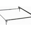 Nit Multisize Metal Bed Frame Twin or Full Size Caster Wheels Black By Casagear Home BM296774